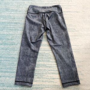 Lululemon Wunder Under Burlap Print Crop